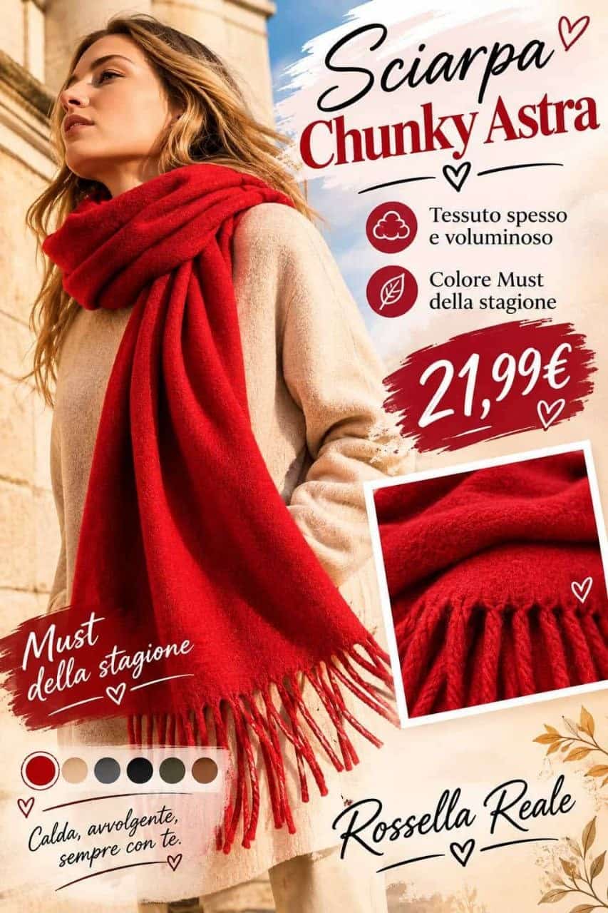 Sciarpa Chunky Astra — offerta Avon